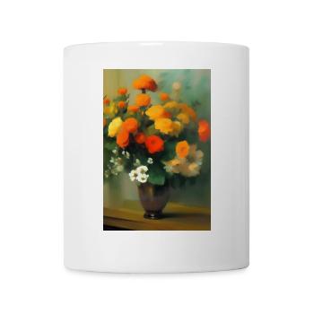 Flowers and Butterfly - Mug - white - Front