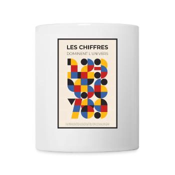 Les Chiffres Dominent l'Univers - Mug blanc - blanc - Devant