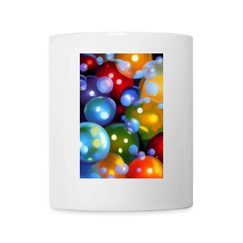 Bulles colorées - Mug blanc - blanc - Devant