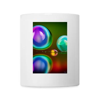 Bunte Blasen - Tasse - Weiß - Vorne