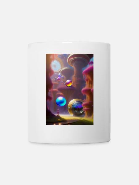 Bunte Seifenblasen - Tasse - Weiß