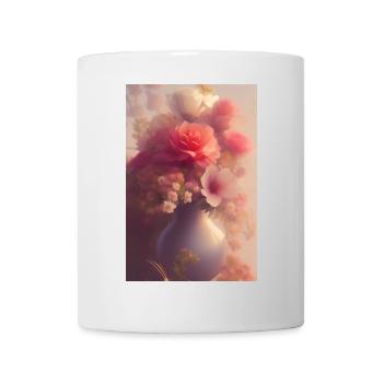 Art floral - Mug blanc - blanc - Devant