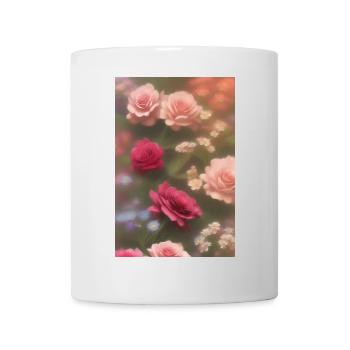 Art floral - Mug blanc - blanc - Devant