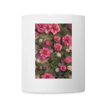 Art floral - Mug blanc - blanc - Devant
