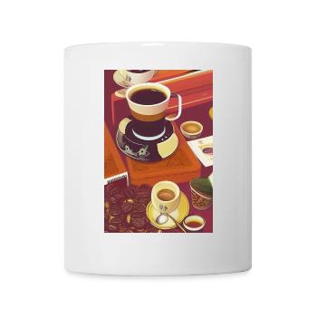 Coffee, coffee beans - Mug - white - Front