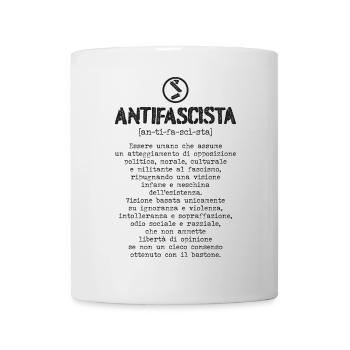 Antifaschistische Definition - Tasse - Weiß - Vorne