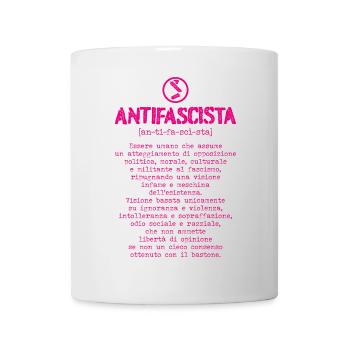 Antifaschistische Definition - Tasse - Weiß - Vorne
