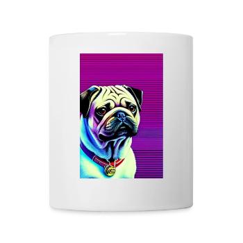 Mops Hund - Tasse - Weiß - Vorne