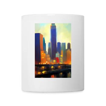 Horizon de la ville de New York - Mug blanc - blanc - Devant