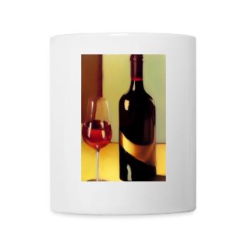 Wein Trinker - Tasse - Weiß - Vorne