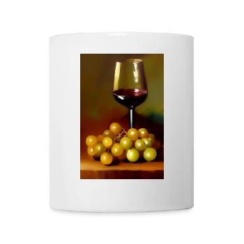 Wein Trinker - Tasse - Weiß - Vorne