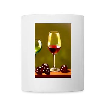 Wein Trinker - Tasse - Weiß - Vorne