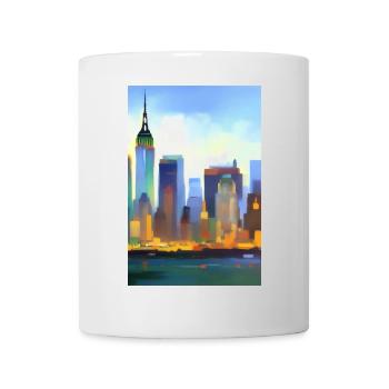 Horizon de la ville de New York - Mug blanc - blanc - Devant