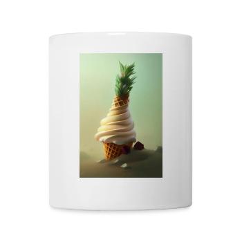 Eiscreme - Tasse - Weiß - Vorne