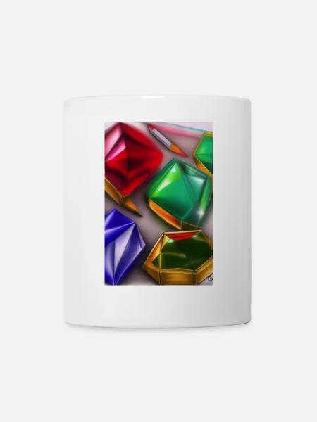 Edelsteine - Tasse - Weiß