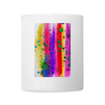 Splashes of paint and lines - Mug - white - Front