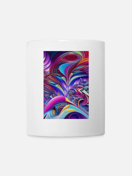 Abstrakte Kunst - Tasse - Weiß