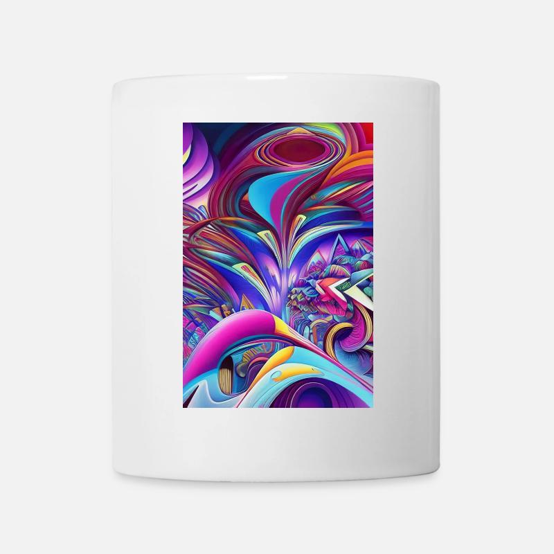 Abstrakte Kunst - Tasse - Weiß