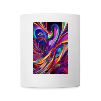 Abstrakte Kunst - Tasse - Weiß - Vorne