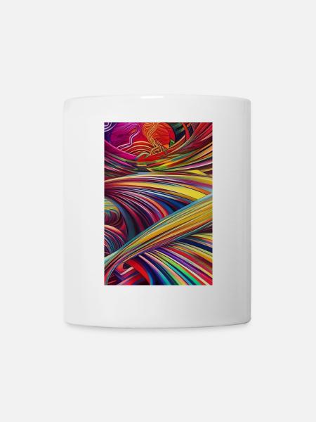 Abstrakte Kunst - Tasse - Weiß