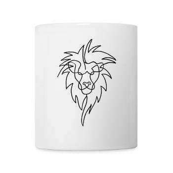 Sketch of the black lion - Mug - white - Front