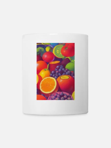 Früchte - Tasse - Weiß