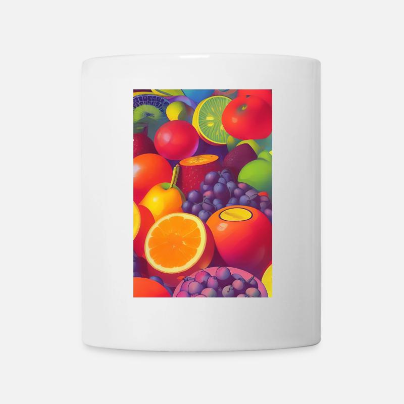 Früchte - Tasse - Weiß