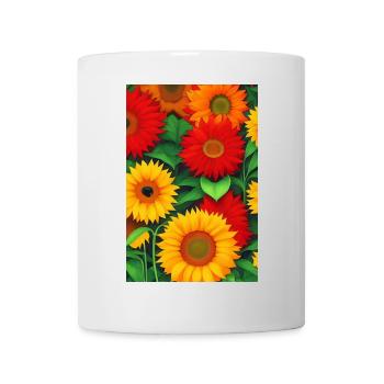 Sonnenblumen - Tasse - Weiß - Vorne