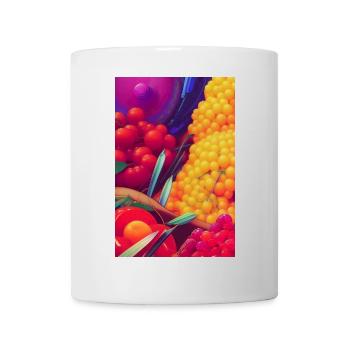Früchte - Tasse - Weiß - Vorne