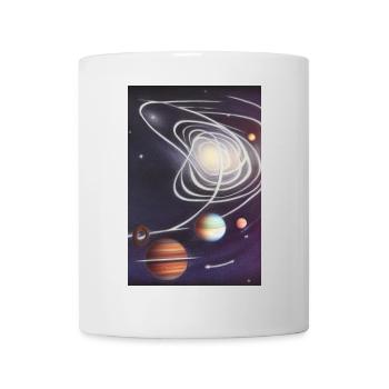 Weltall und Planeten - Tasse - Weiß - Vorne