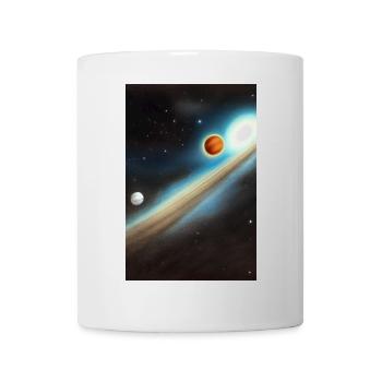 Weltall und Planeten - Tasse - Weiß - Vorne