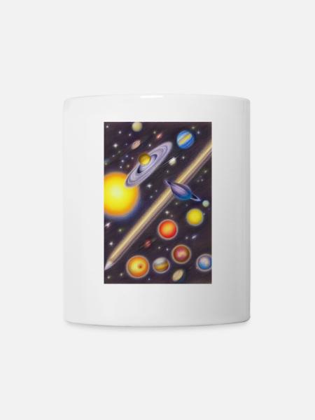 Espace et planètes - Mug blanc - blanc