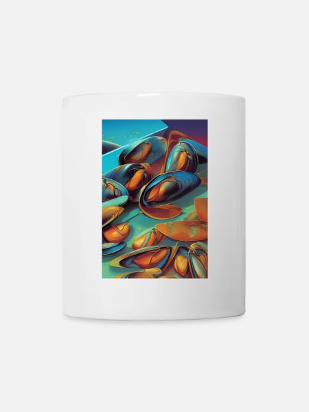 Muscheln - Tasse - Weiß