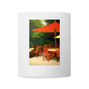 Asiatisches Cafe im Freien - Tasse - Weiß - Vorne