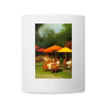 Asiatisches Cafe im Freien - Tasse - Weiß - Vorne
