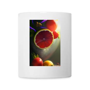 Früchte - Tasse - Weiß - Vorne