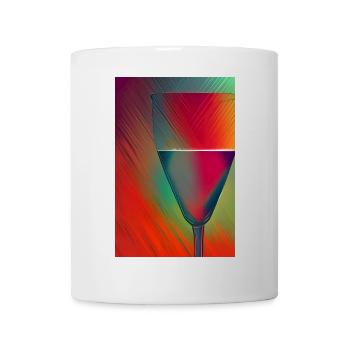 Kaleidoskop Glasdesign - Tasse - Weiß - Vorne