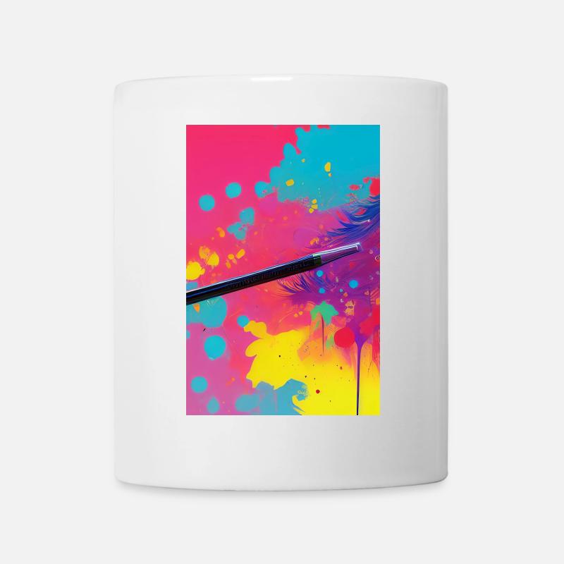Abstrakte Kunst - Tasse - Weiß