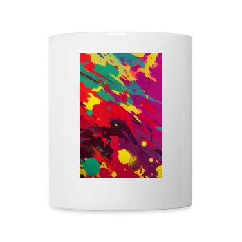 Abstrakte Kunst - Tasse - Weiß - Vorne