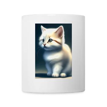 Kleine Süße Baby Katze - Tasse - Weiß - Vorne