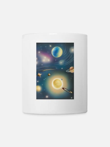 Espace et planètes - Mug blanc - blanc