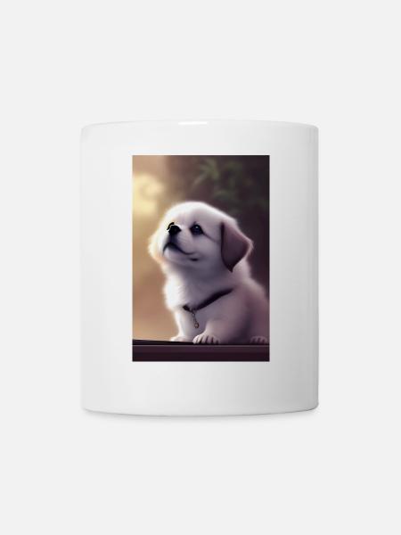 Baby Hund - Tasse - Weiß