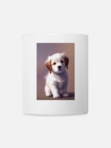 Baby Hund - Tasse - Weiß