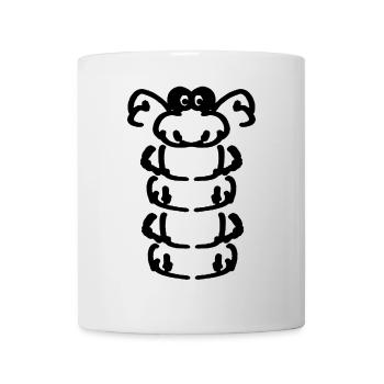 eine kleine Raupe - Tasse - Weiß - Vorne