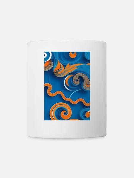 Abstrakte Kunst - Tasse - Weiß