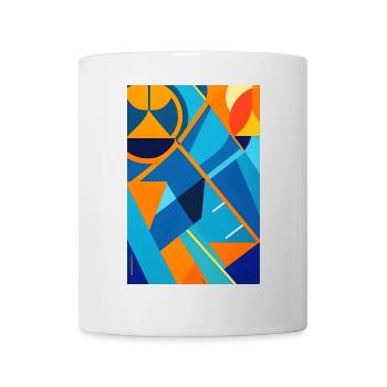 Abstrakte Kunst - Tasse - Weiß - Vorne