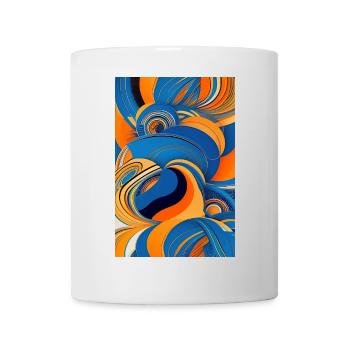 Abstrakte Kunst - Tasse - Weiß - Vorne