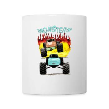 Monster trucks-off road - Mug - white - Front
