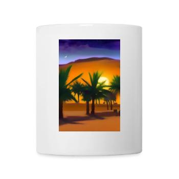Arabische Wüste - Tasse - Weiß - Vorne