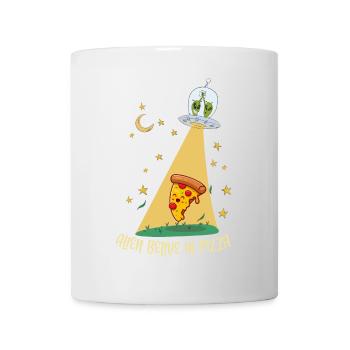 Alien Pizza 2 - Mug - white - Front